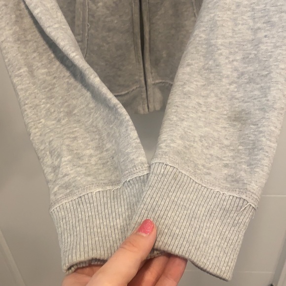 💥3/$20💥 Aeropostale gray zip up hoodie size large - Picture 4 of 13